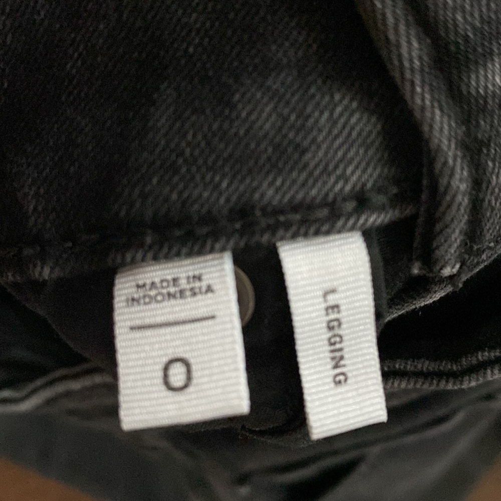 Loft outlet skinny jeans off  black color size 0 - Picture 8 of 10